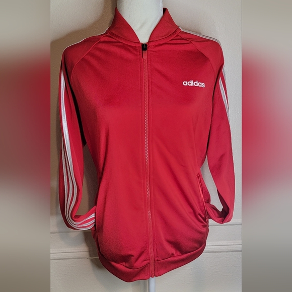 adidas Jackets & Blazers - Adidas Red/white Track Jacket